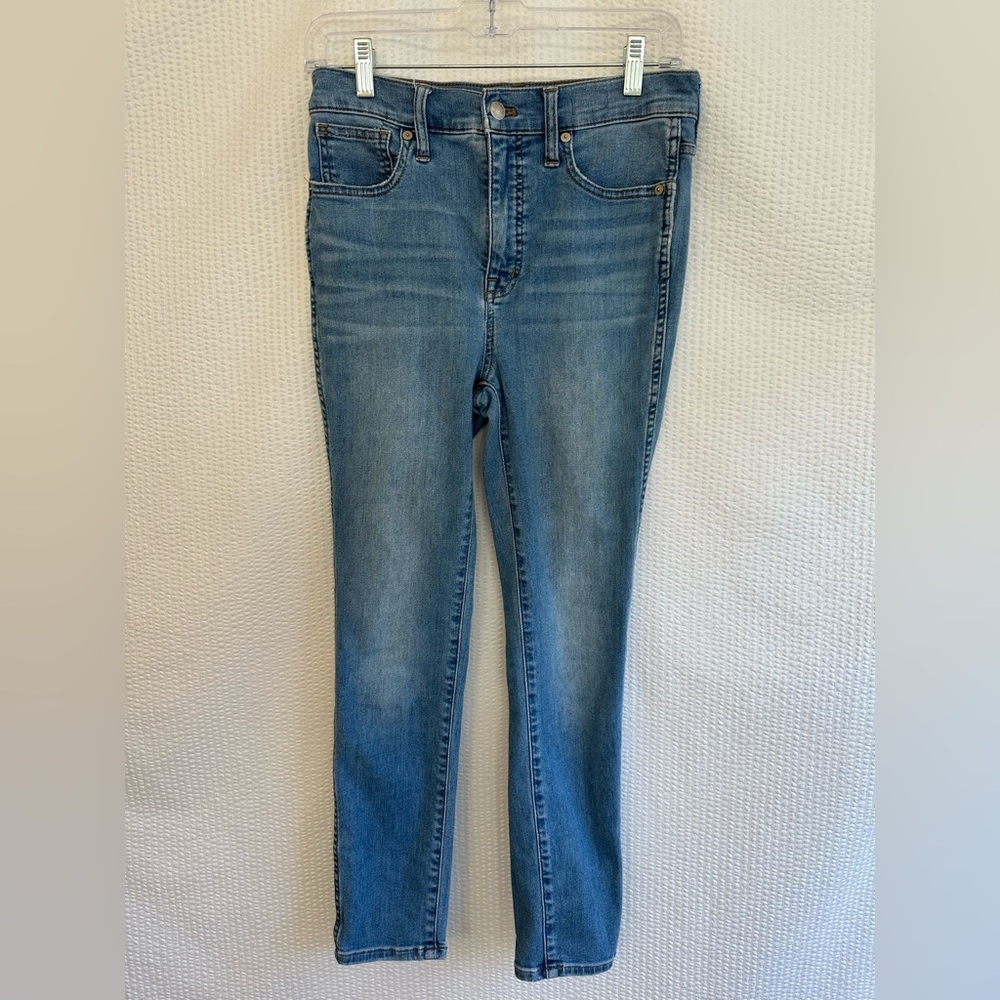 Madewell 10” High Rise Skinny Crop Jeans Light Wash Blue Women’s Size 26